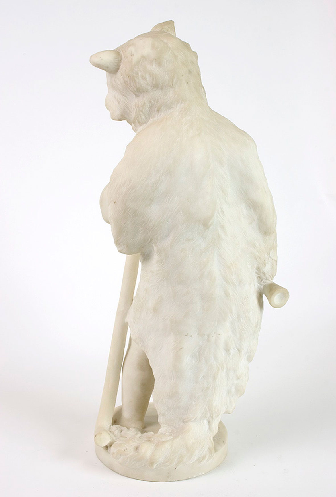 Marble Sculpture of a Young Hunter by Bernard